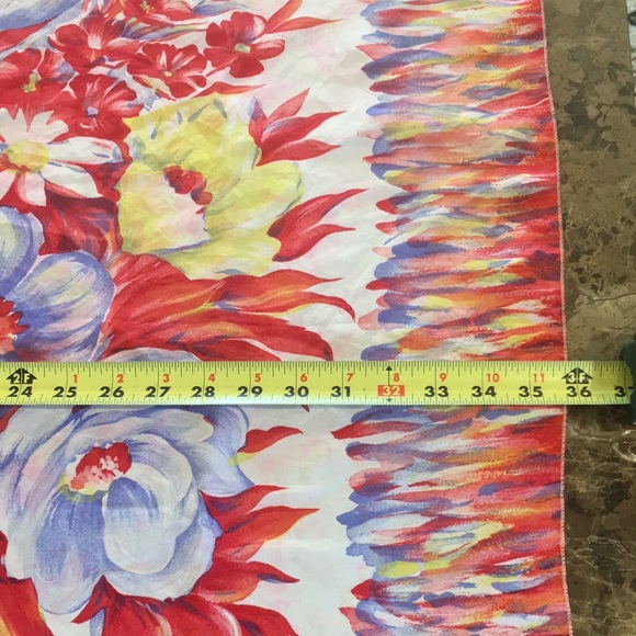 VTG 10 Momme Brico Pure Silk Floral Butterfly Print Scarf - Picture 13 of 13